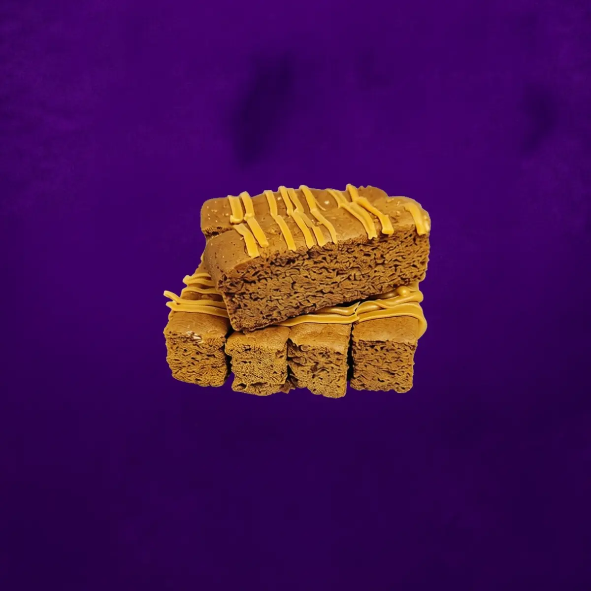 Biscoff Inspired Rusks rusks on a purple Crunch for a Cause background